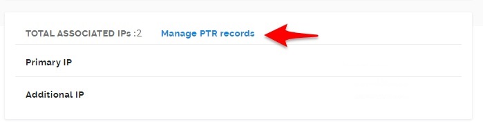 Manage PTR Records